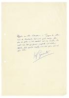 boodschap aan Paul De Wispelaere in handschift gangree