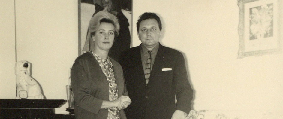 Lia Timmermans en echtgenoot Lou Aspeslagh, ca. 1966 – foto: Mat Kraewinkels Lia Timmermans en echtgenoot Lou Aspeslagh, ca. 1966 – foto: Mat Kraewinkels