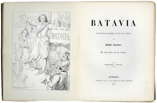 Titelpagina 'Batavia' door Hendrik Conscience