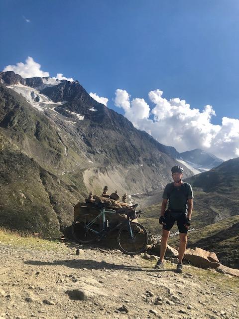 Greg Houwer in de alpen