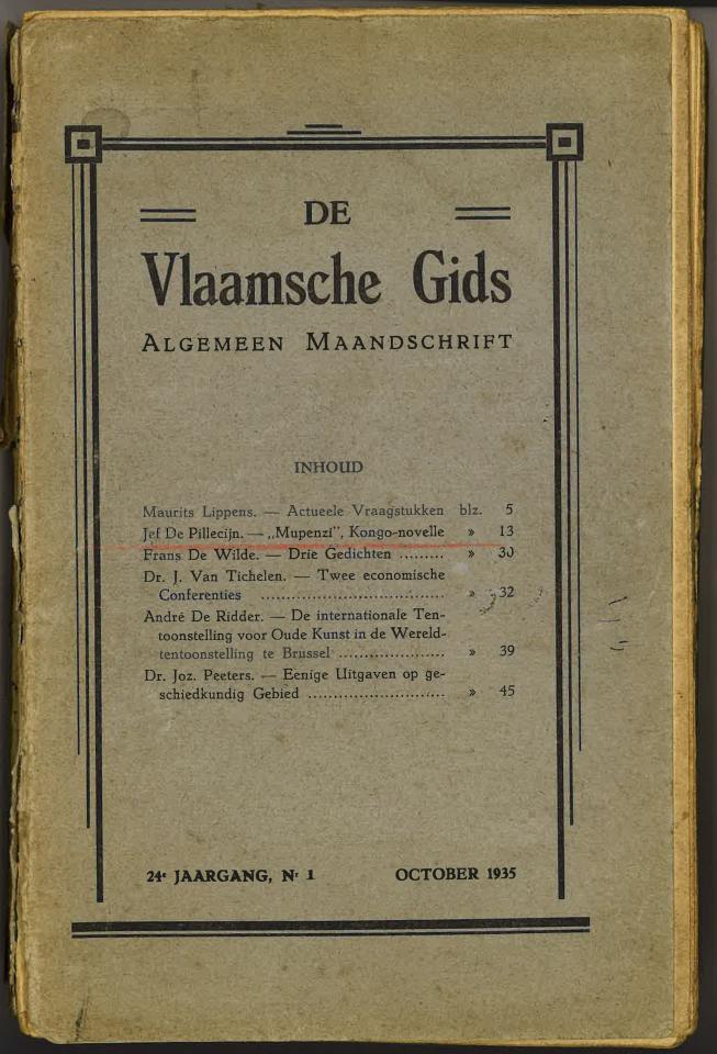 Vlaamsche Gids met Mupenzi van Jef de Pillecyn