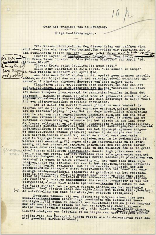 Over het tragiese van de Beweging