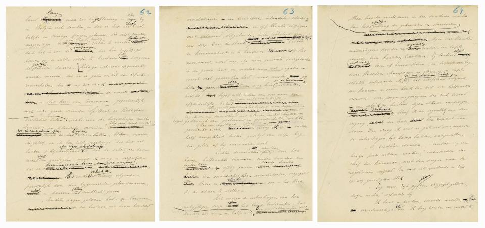 handschrift 'de zwarte kost' - Cyriel Buysse