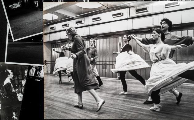 Foto van Jeanne Brabants in de dansstudio