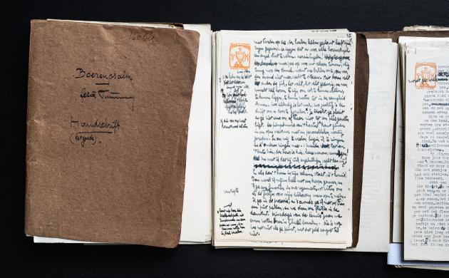 Felix Timmermans, 'Boerenpsalm', handschrift