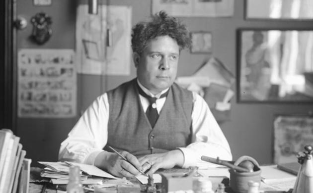 Felix Timmermans in zijn werkkamer