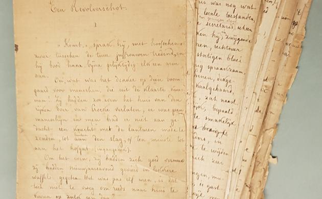 Manuscript van Een revolverschot van Virginie Loveling