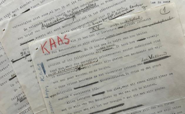 Typoscript van 'hoofdstuk XV' van de novelle 'Kaas' van Willem Elsschot, 1941