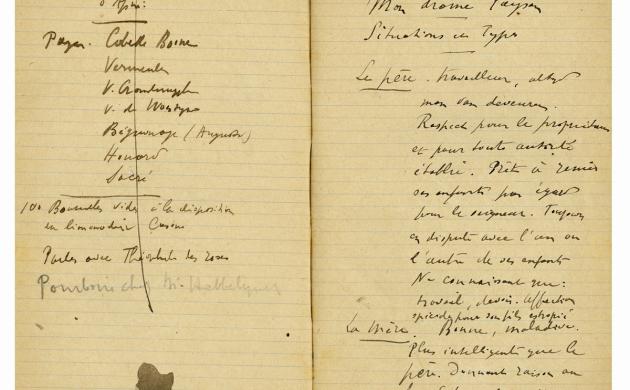 Cyriel Buysse: aantekeningen voor ‘mon drame paysan’, 1901