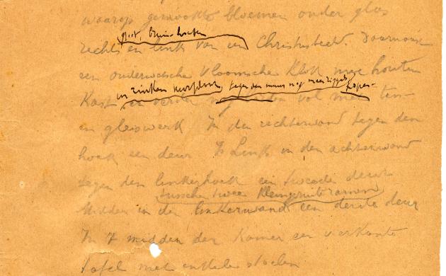 Cyriel Buysse: Het gezin Van Paemel, kladhandschrift