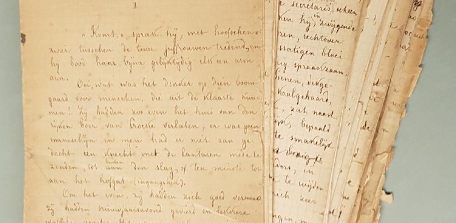 Manuscript van Een revolverschot van Virginie Loveling