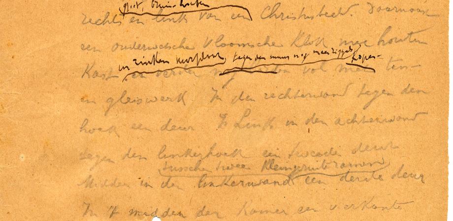 Cyriel Buysse: Het gezin Van Paemel, kladhandschrift